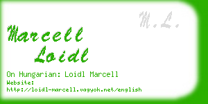 marcell loidl business card